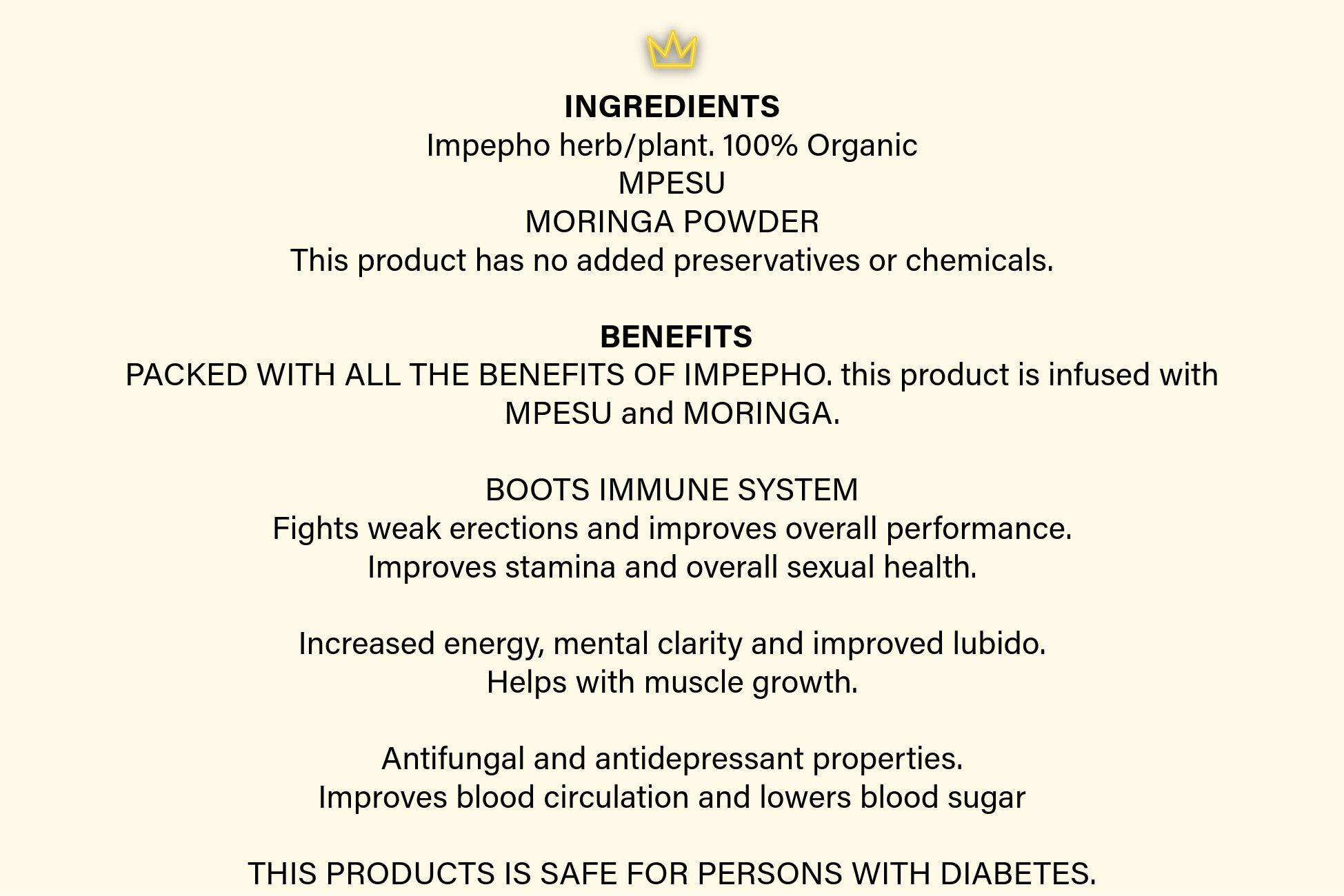 eMakhosini Impepho Tea - FOR MEN