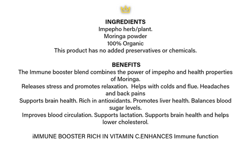 eMakhosini Impepho tea - IMMUNE BOOSTER